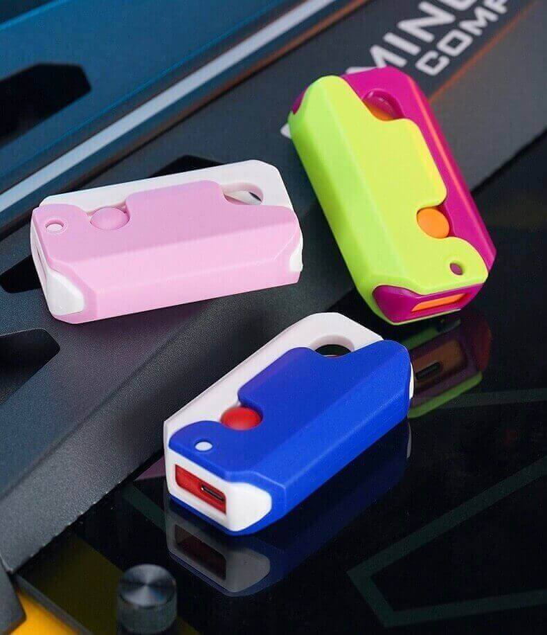 Netflix Style 3D Decompression Cartoon Electric Lighter | USB Rechargeable LED EDC Lighter