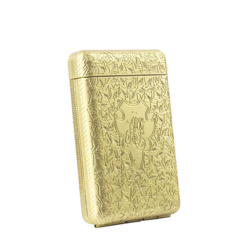 Three Open Alloy Cigarette Case ,Peaky Blinders Creative 3-sided Carved,Ultra-thin Case Classical European