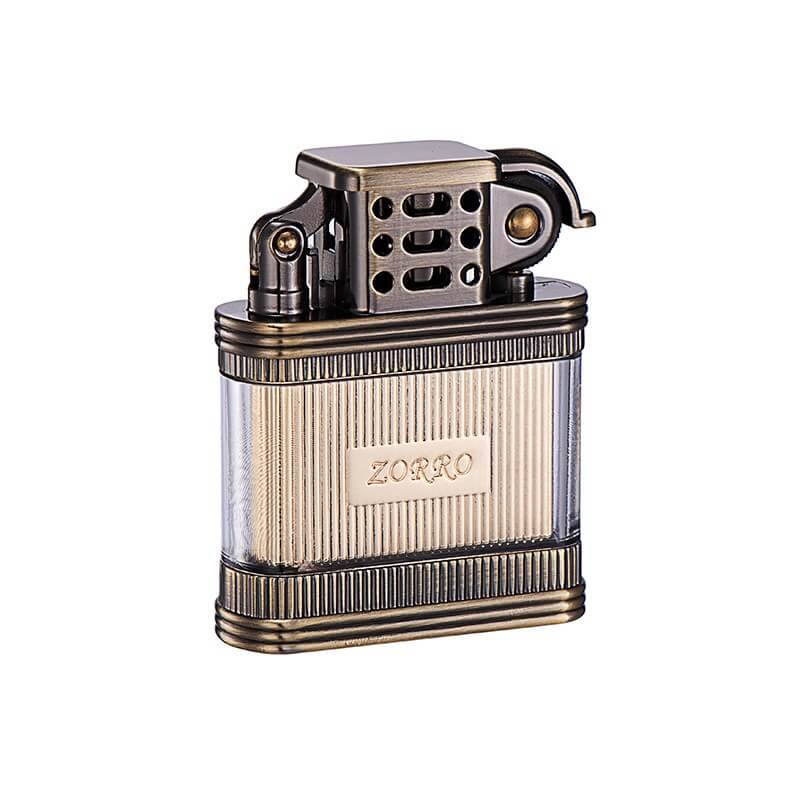 LJM Paraffin Lighter | Transparent Visible Fuel Tank Vintage Kerosene EDC Lighter