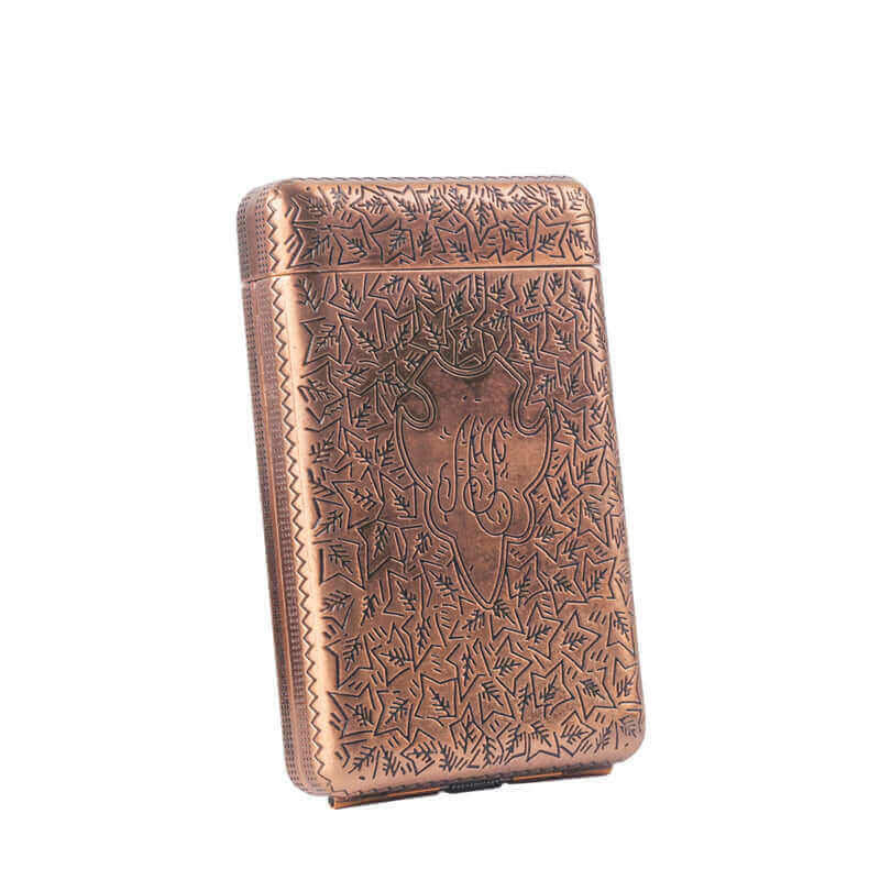 Three Open Alloy Cigarette Case ,Peaky Blinders Creative 3-sided Carved,Ultra-thin Case Classical European