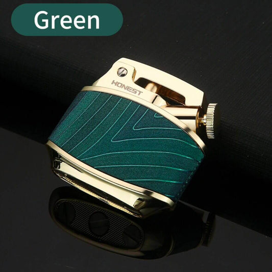 Cyber Mechanical Dual Flame Butane Lighter | Vintage Windproof EDC Lighter
