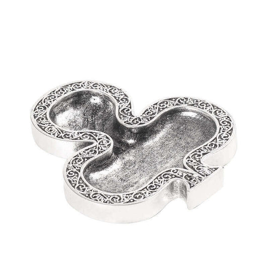 Vintage Clover Design Metal Ashtray | Retro Decorative Smoking Accessory