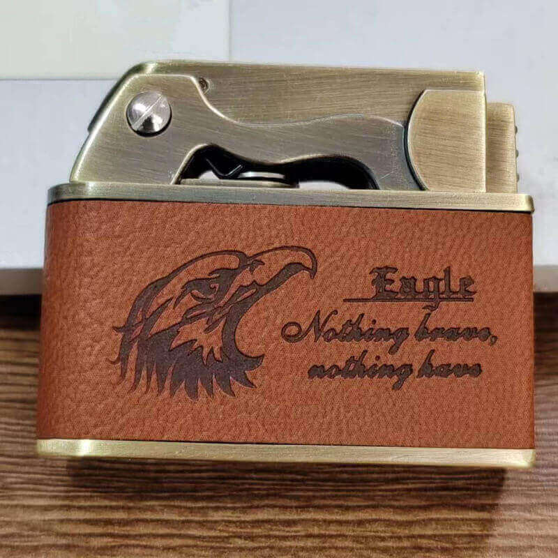 Let The Bullets Fly Style Kerosene Lighter | Retro One-Button Ejector Flip Top EDC Lighter