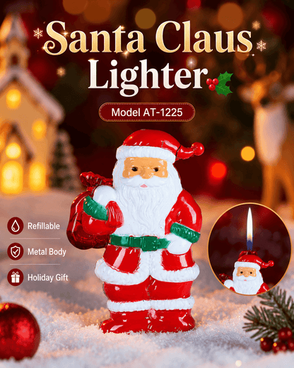 3D Santa Claus Butane Lighter | A Festive Christmas Gift & Collectible