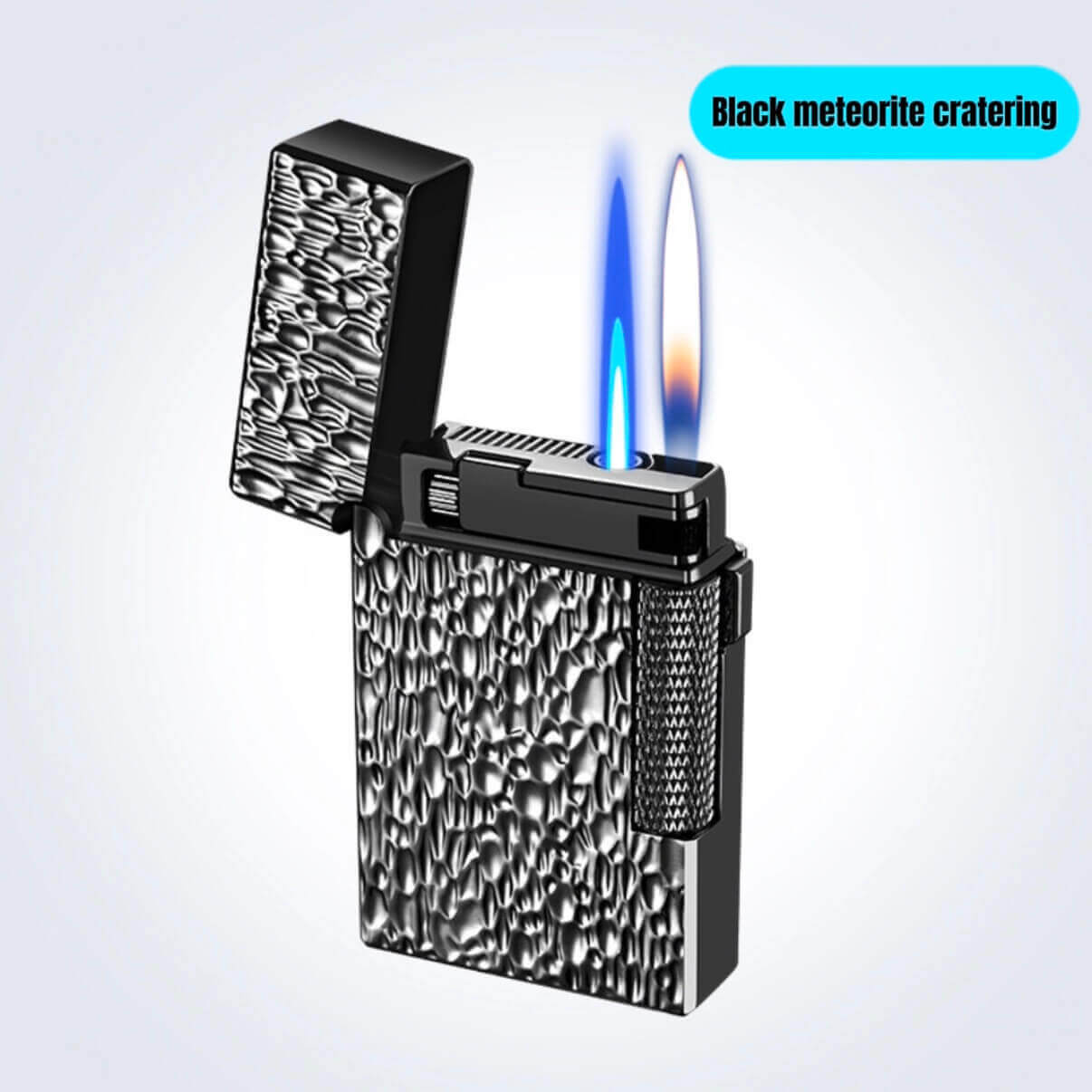 Briquet gonflable à double flamme en forme de roue de sable de haute qualité