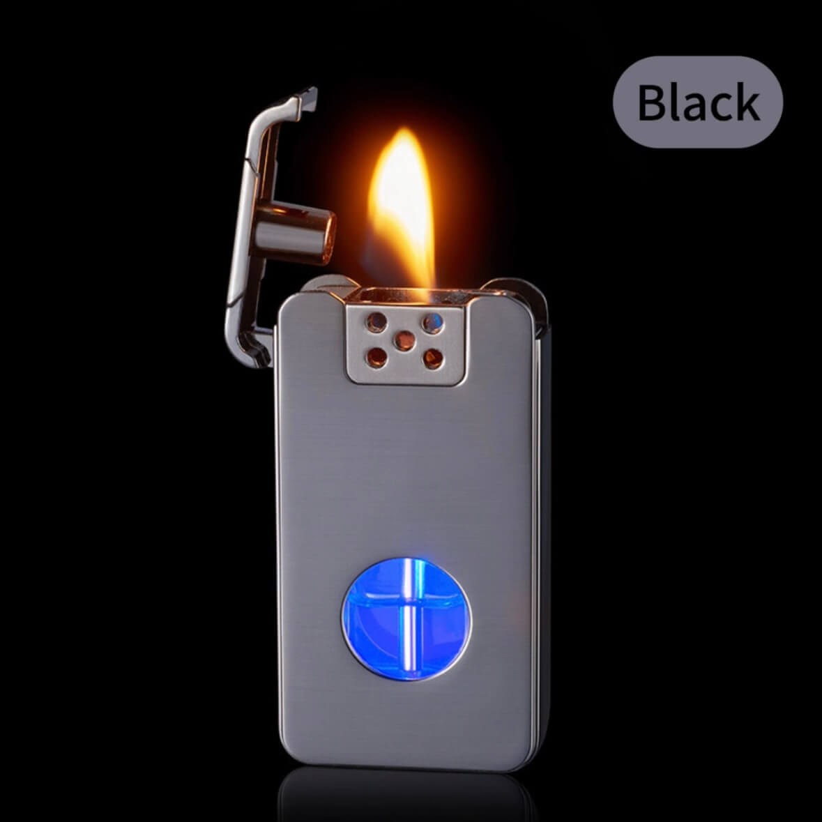 USB Rechargeable Plasma Flame Lighter | Sensor Touch Windproof Torch Lighter with LED Fuel Window