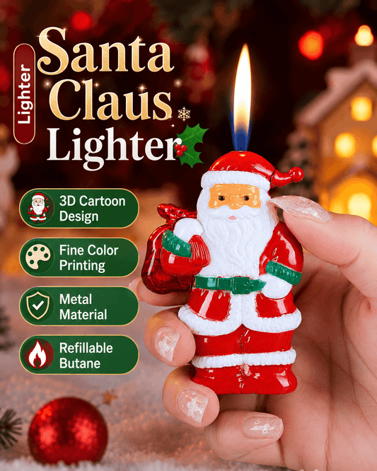 3D Santa Claus Butane Lighter | A Festive Christmas Gift & Collectible