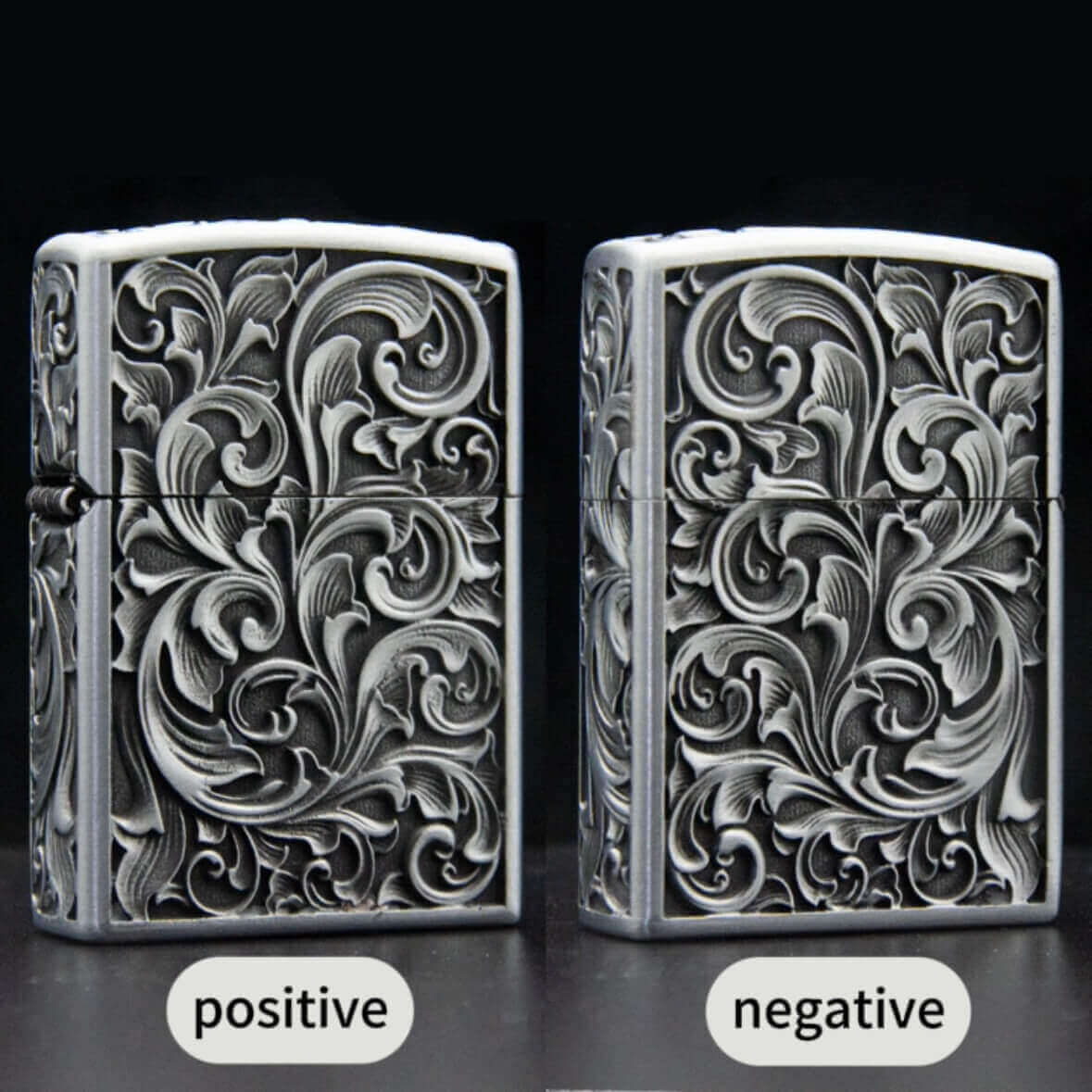 Zorro Embossed Metal Kerosene Lighter | Vintage Engraved Flip Top EDC Lighter