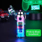 Transparent Tech Double Arc Lighter | Waterproof Windproof Type-C Rechargeable Plasma EDC Lighter