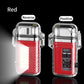 Outdoor Waterproof Double Arc Lighter | USB Rechargeable Transparent Shell Long Tube Electric Pulse Lighter