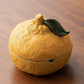 Creative Orange Fruit Ashtray | Decorative Ceramic Smoking Tray for Home & Office