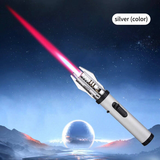 Planet Lightsaber Red Flame Gun Lighter | Windproof Outdoor EDC Torch Lighter