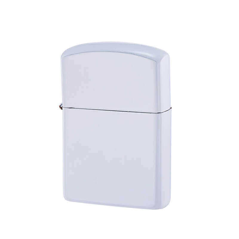 White lacquer celadon metal windproof kerosene lighter