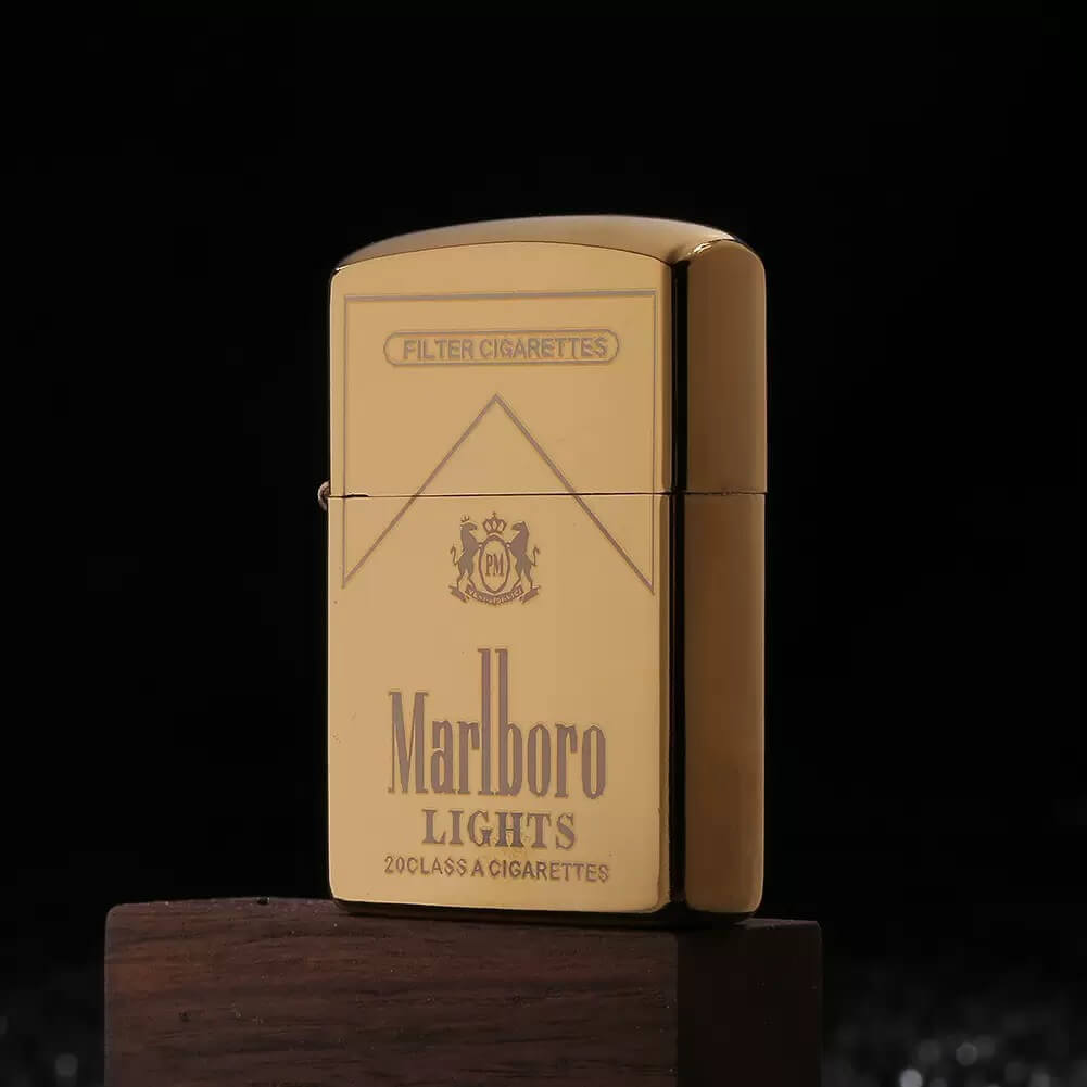 Personalized Cigarette Engraved Kerosene Lighter | Vintage Flip Top Windproof EDC Lighter