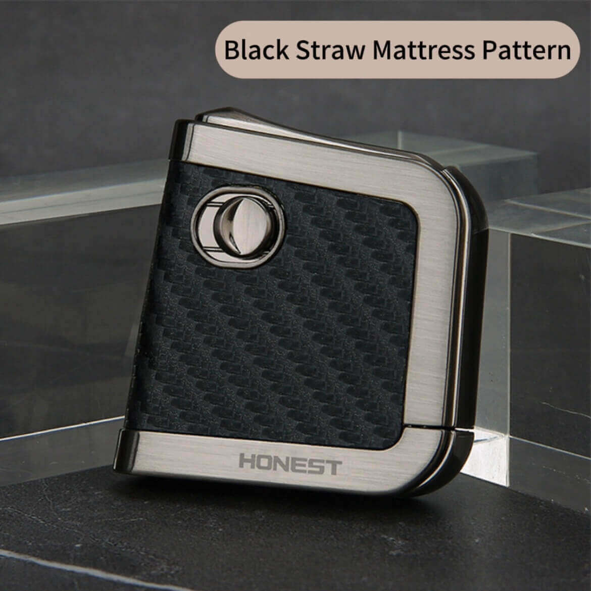 Vintage One-Button Ejector Kerosene Lighter | Leather Finish Windproof Retro EDC Lighter