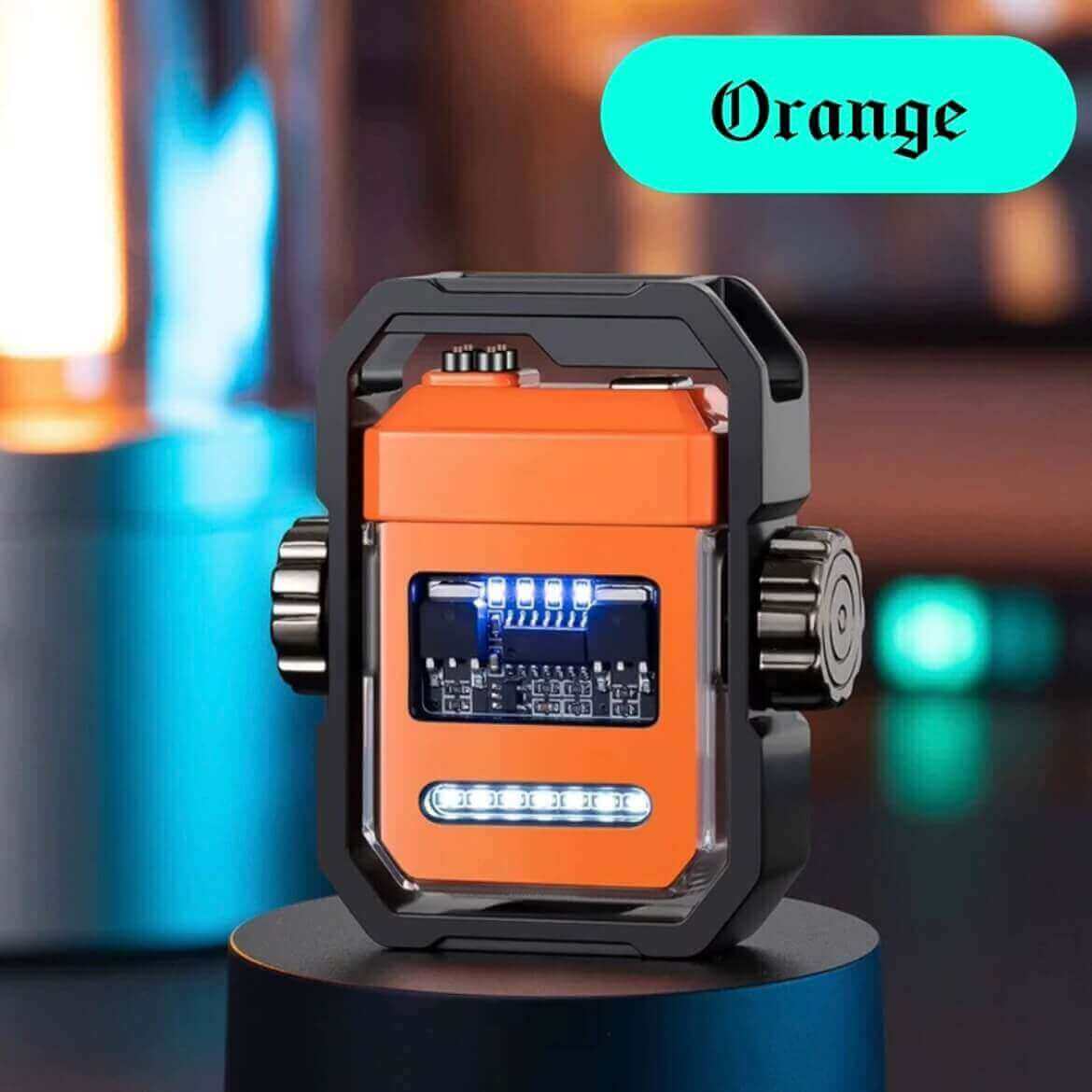 Mechanical Gyro Double Arc Lighter | Finger Decompression Fidget Plasma EDC Lighter