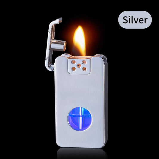USB Rechargeable Plasma Flame Lighter | Sensor Touch Windproof Torch Lighter with LED Fuel Window