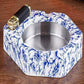 Kerosene Lighter Ashtray Set | Vintage Desktop Smoking Accessory with Flip Top Lighter