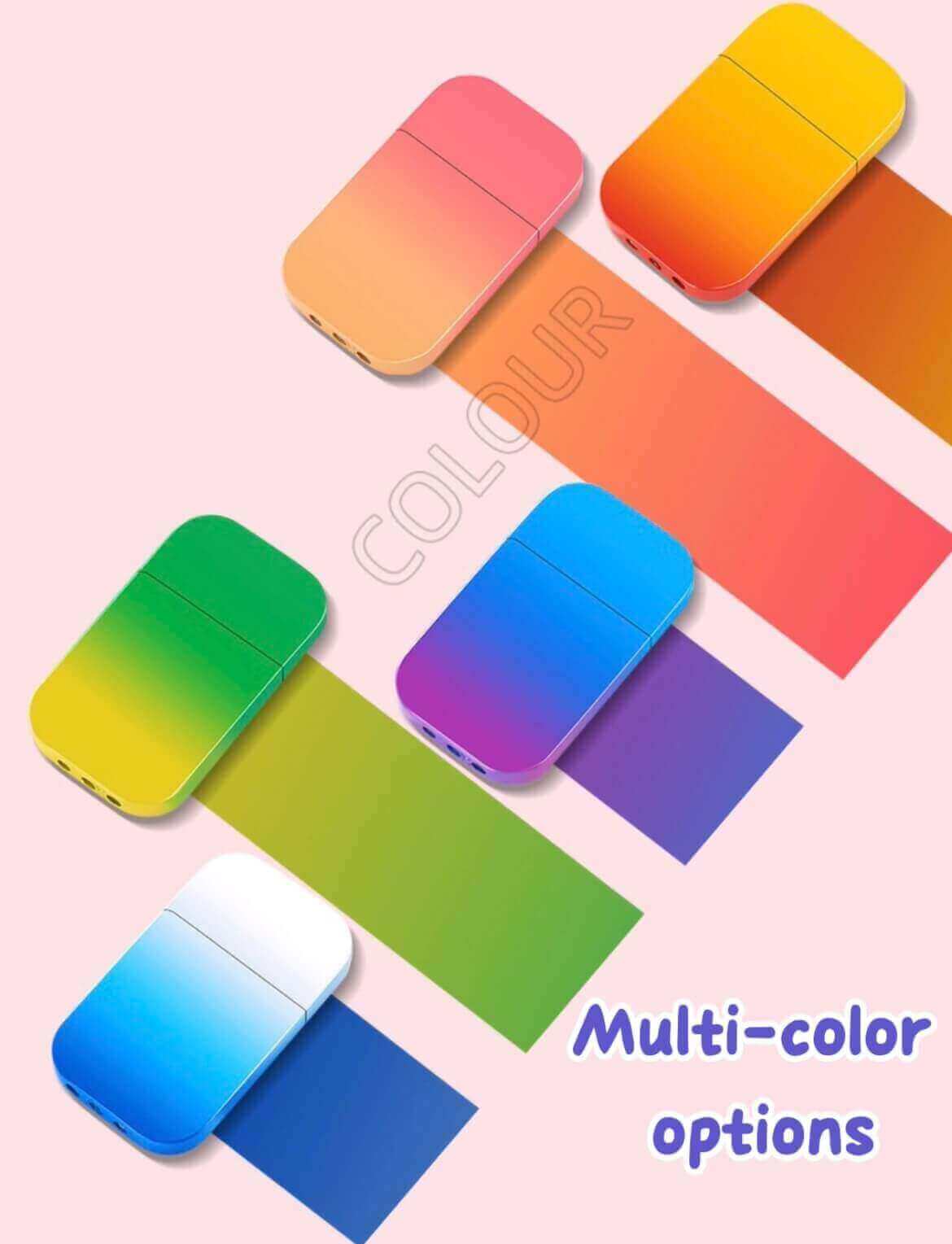 Slim Mini Gradient Color Lighter | Windproof Torch Flame EDC Lighter