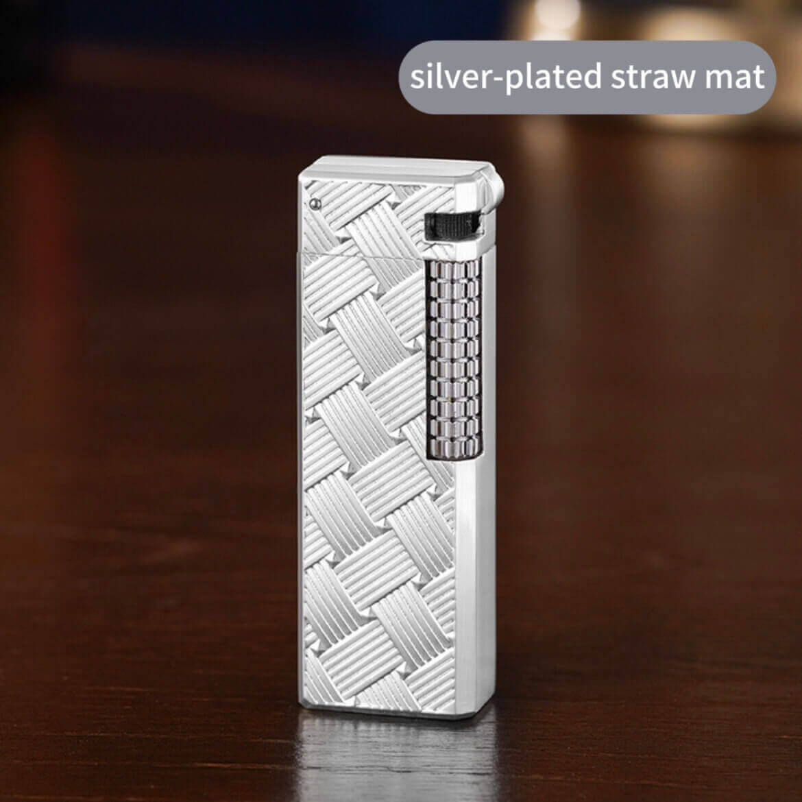 Vintage Silver Engraved Kerosene Lighter | Swing Wheel Open Flame EDC Lighter