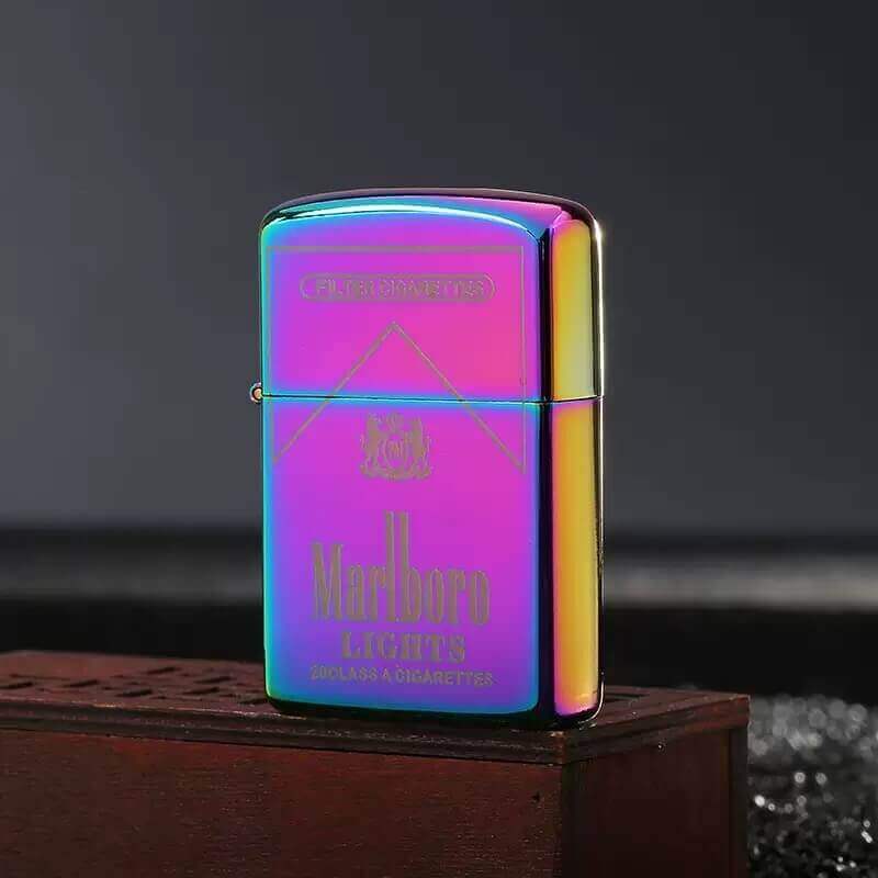 Personalized Cigarette Engraved Kerosene Lighter | Vintage Flip Top Windproof EDC Lighter