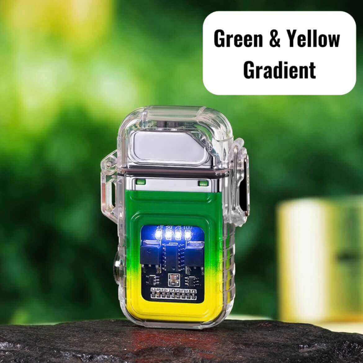 ZC transparent case waterproof electronic pulse lighter