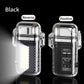 Outdoor Waterproof Double Arc Lighter | USB Rechargeable Transparent Shell Long Tube Electric Pulse Lighter