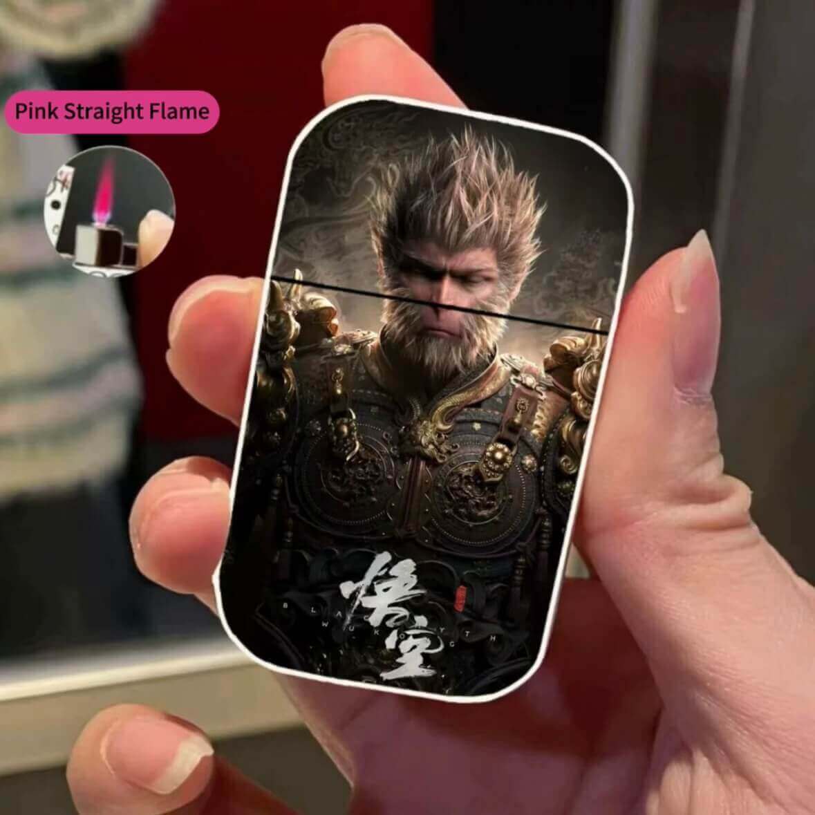 Black Myth Wukong Lighter | Windproof Torch Flame Collectible EDC Lighter