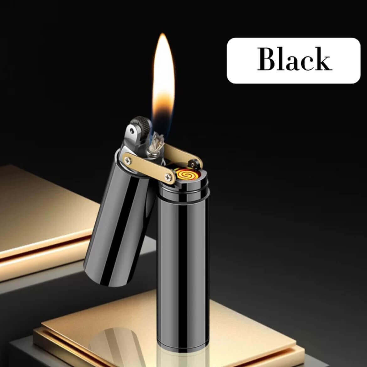 Creative oil-electric hybrid nunchuck lighter