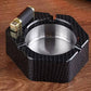 Kerosene Lighter Ashtray Set | Vintage Desktop Smoking Accessory with Flip Top Lighter
