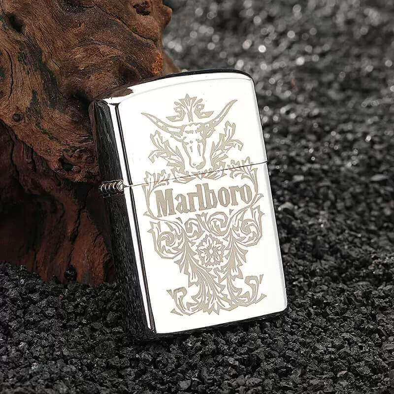 Personalized Cigarette Engraved Kerosene Lighter | Vintage Flip Top Windproof EDC Lighter