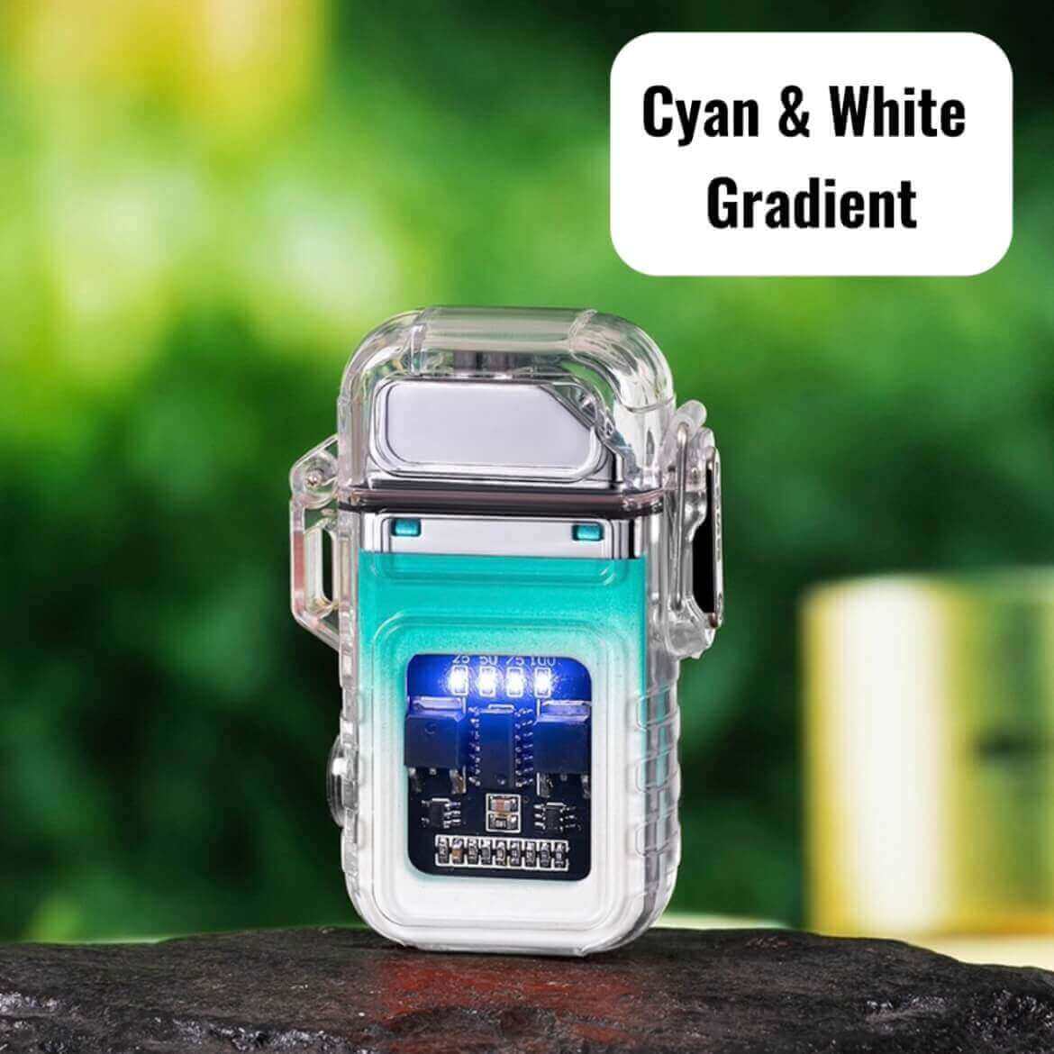 ZC transparent case waterproof electronic pulse lighter