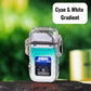 ZC Transparent Case Waterproof Electronic Pulse Lighter | USB Rechargeable Outdoor EDC Lighter
