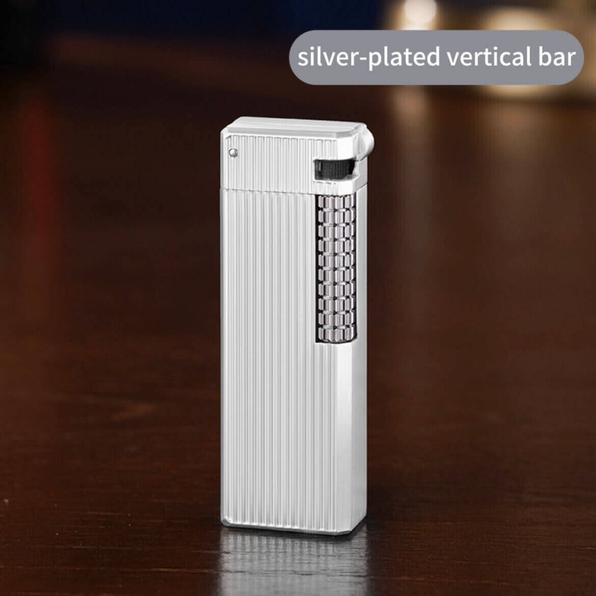 Vintage Silver Engraved Kerosene Lighter | Swing Wheel Open Flame EDC Lighter