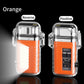 Outdoor Waterproof Double Arc Lighter | USB Rechargeable Transparent Shell Long Tube Electric Pulse Lighter