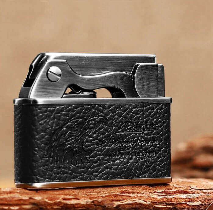 Let The Bullets Fly Style Kerosene Lighter | Retro One-Button Ejector Flip Top EDC Lighter