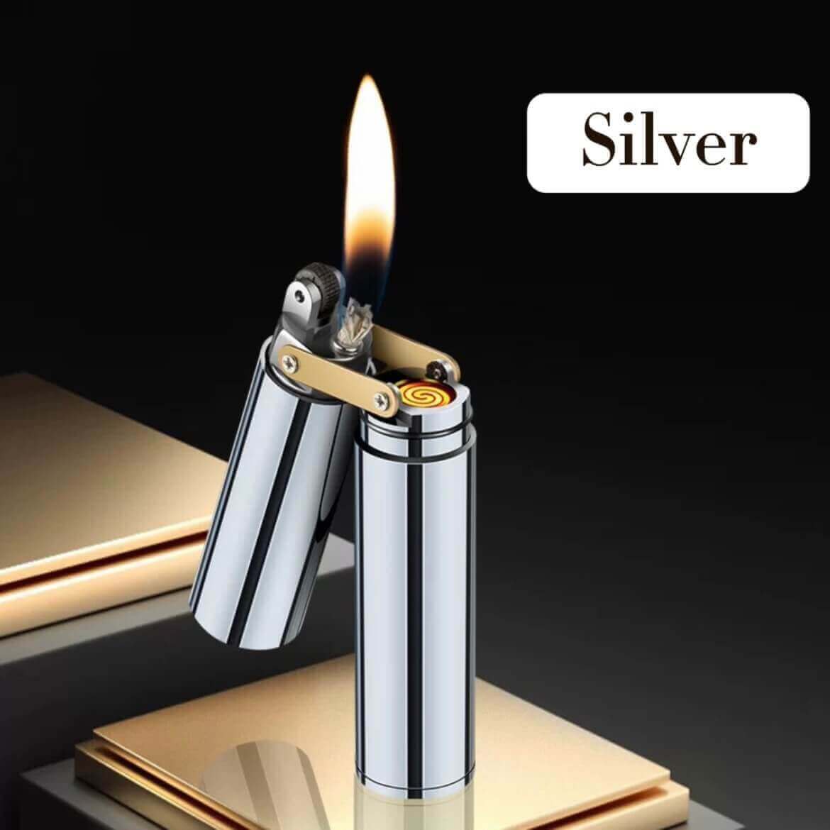 Creative Nunchuck Oil-Electric Hybrid Lighter | Dual Function Mechanical EDC Lighter