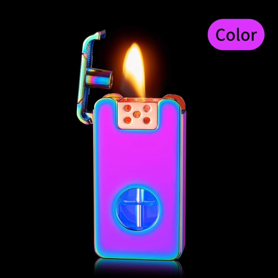 USB Rechargeable Plasma Flame Lighter | Sensor Touch Windproof Torch Lighter with LED Fuel Window