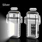 Outdoor Waterproof Double Arc Lighter | USB Rechargeable Transparent Shell Long Tube Electric Pulse Lighter