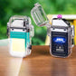 ZC Transparent Case Waterproof Electronic Pulse Lighter | USB Rechargeable Outdoor EDC Lighter