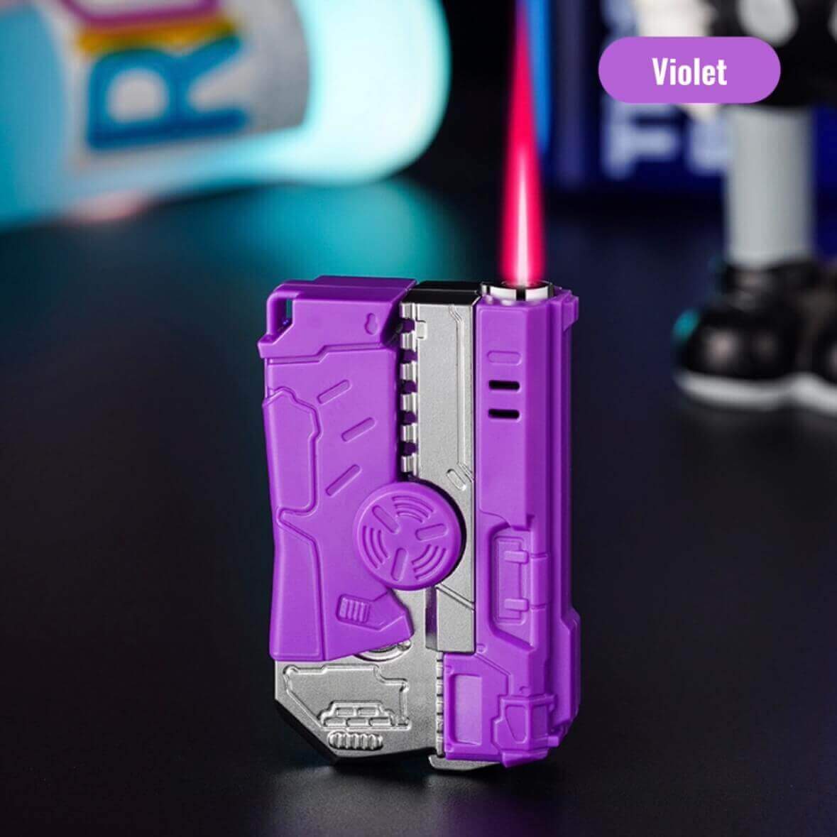Folding Gyro Lighter | Rotating Jet Flame Windproof EDC Torch Lighter