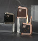 Vintage One-Button Ejector Kerosene Lighter | Leather Finish Windproof Retro EDC Lighter