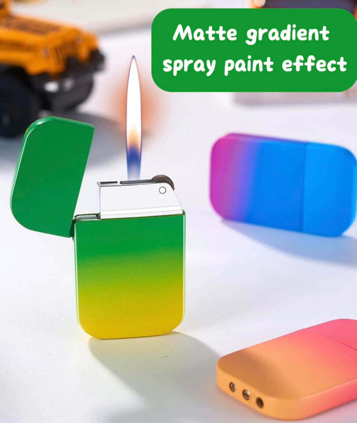 Slim Mini Gradient Color Lighter | Windproof Torch Flame EDC Lighter