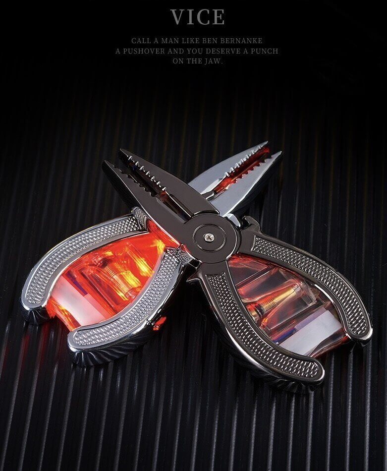Creative Pliers Lighter | LED Glow Butane Torch Lighter with Tool Design