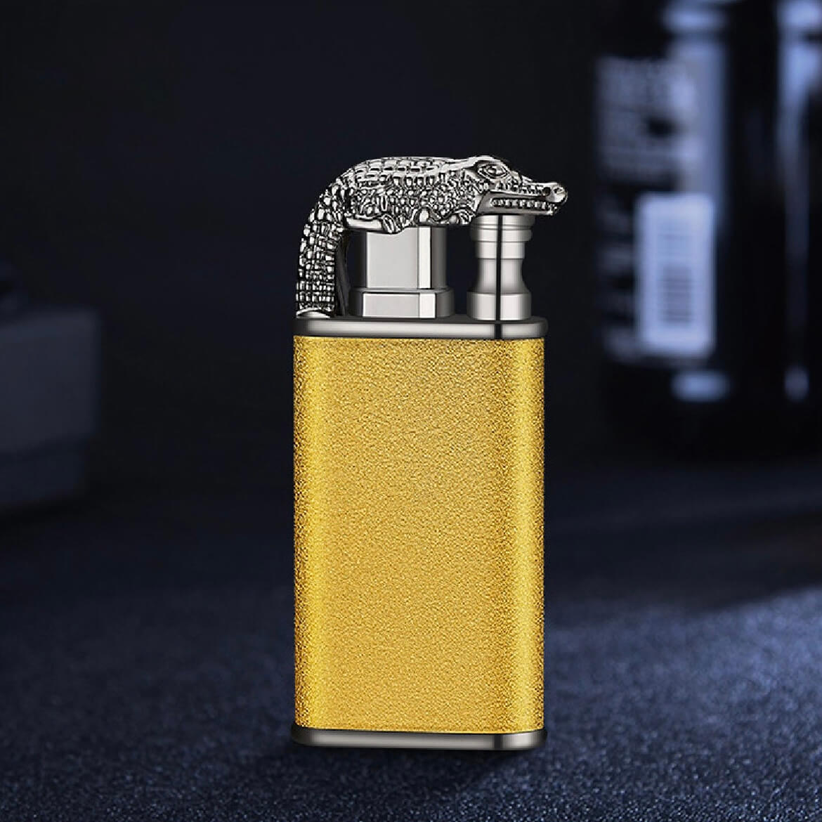 Dual Flame Lighter | Windproof Torch & Soft Flame Refillable Metal Lighter with Adjustable Flame Control
