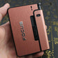 Automatic 10-Cigarette Case with Lighter Holder | Pop-Up Cigarette Box with Replaceable Lighter Slot