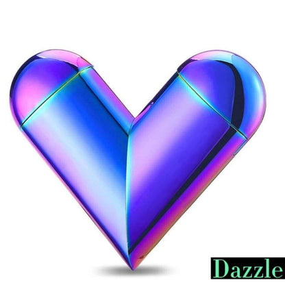Heart Shaped Electric Lighter | USB Rechargeable Metal Windproof Lighter Novelty Gift
