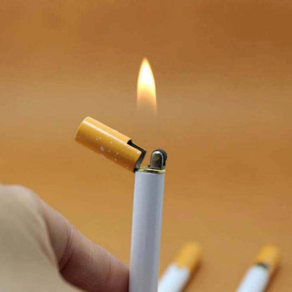 Creative Cigarette Shape Lighter | Portable Butane Refillable Novelty Lighter for Collection & Gift