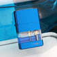 Transparent Tank Lighter | Square Metal Kerosene Lighter with Visible Fuel Chamber & Classic Flip Design