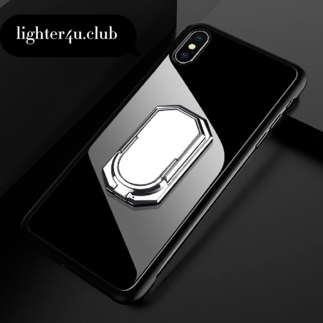 Mobile Phone Stand Lighter | Multi-Angle Rotating Phone Holder with USB Rechargeable Electric Lighter